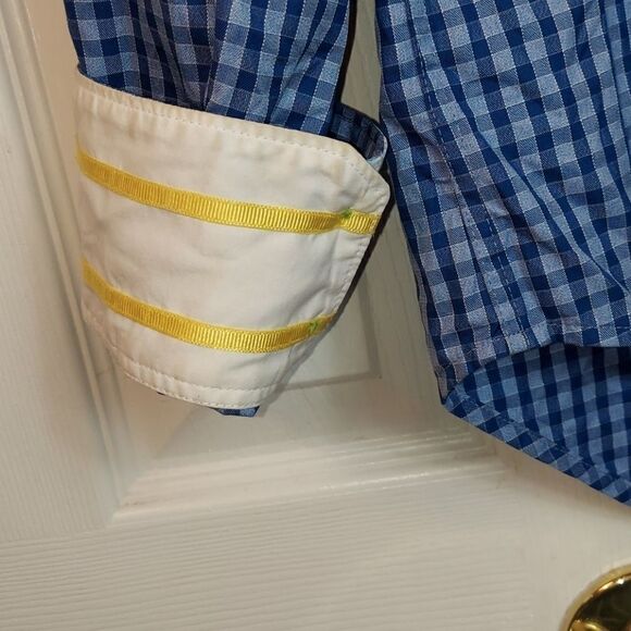 Robert Graham X Blue Gingham Plaid Button Shirt XL - Picture 4 of 7
